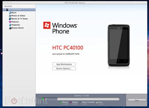 windows phone 7 connector for mac